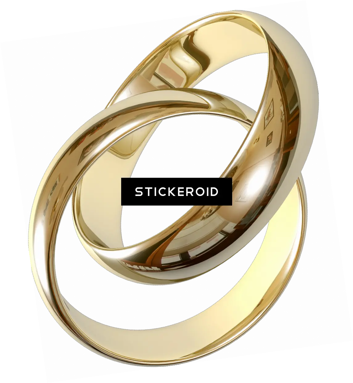 Gold Ring Jewelry Wedding Rings Intertwined Transparent Background Png Rings Png