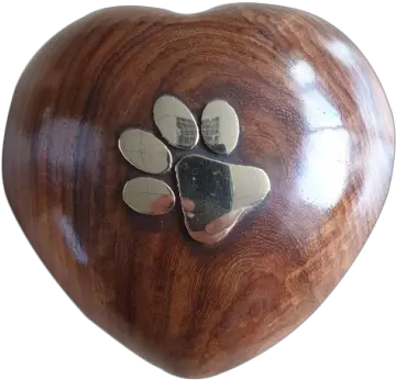 Woodbury Heart Paw Cremation Ashes Keepsake Urn Heart Png Ashes Png