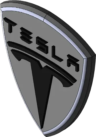 Tesla Logo 3d Cad Model Library Grabcad Png Icon