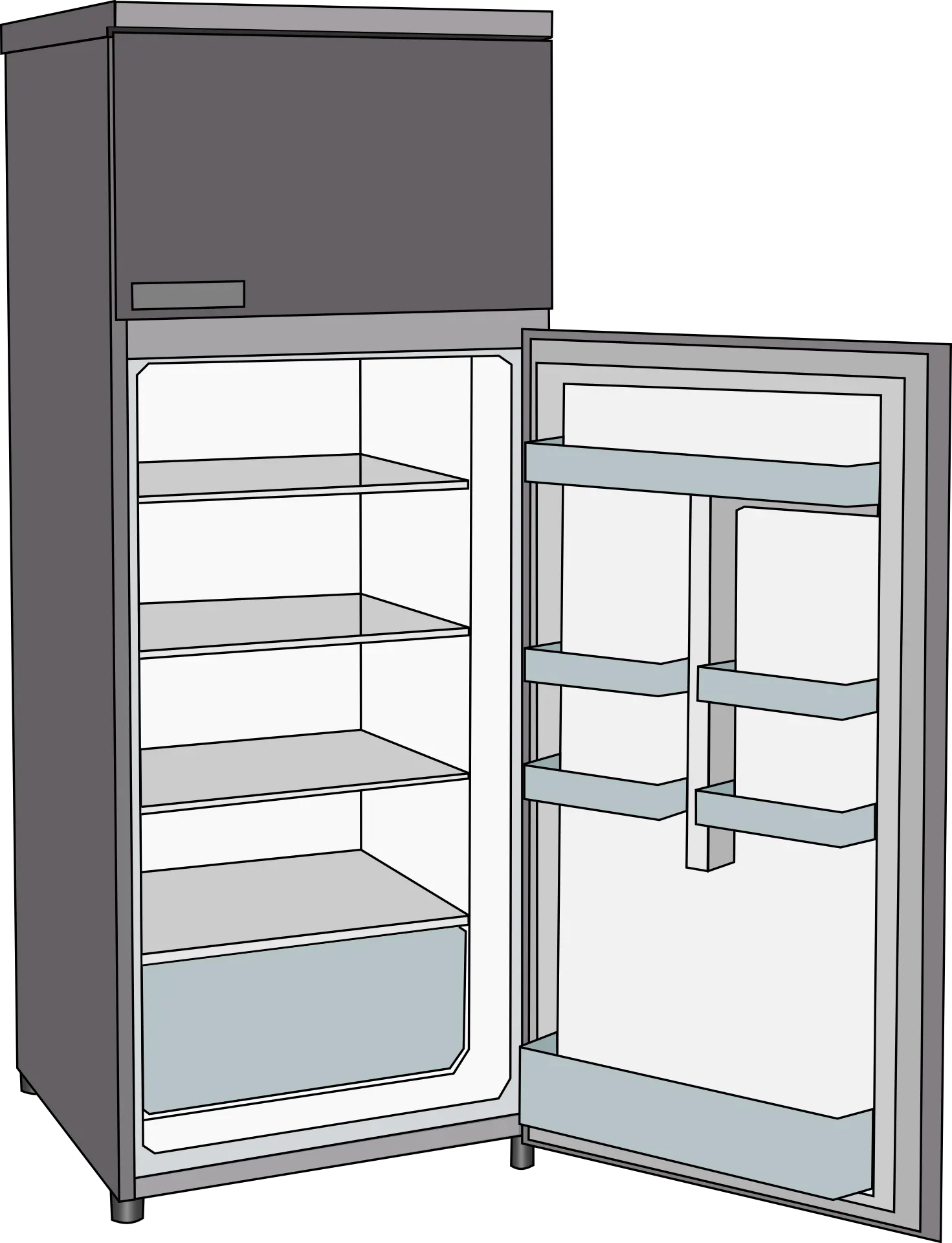 Open Refrigerator Png Clip Arts For Web Clip Arts Free Png Empty Fridge Png Refrigerator Png
