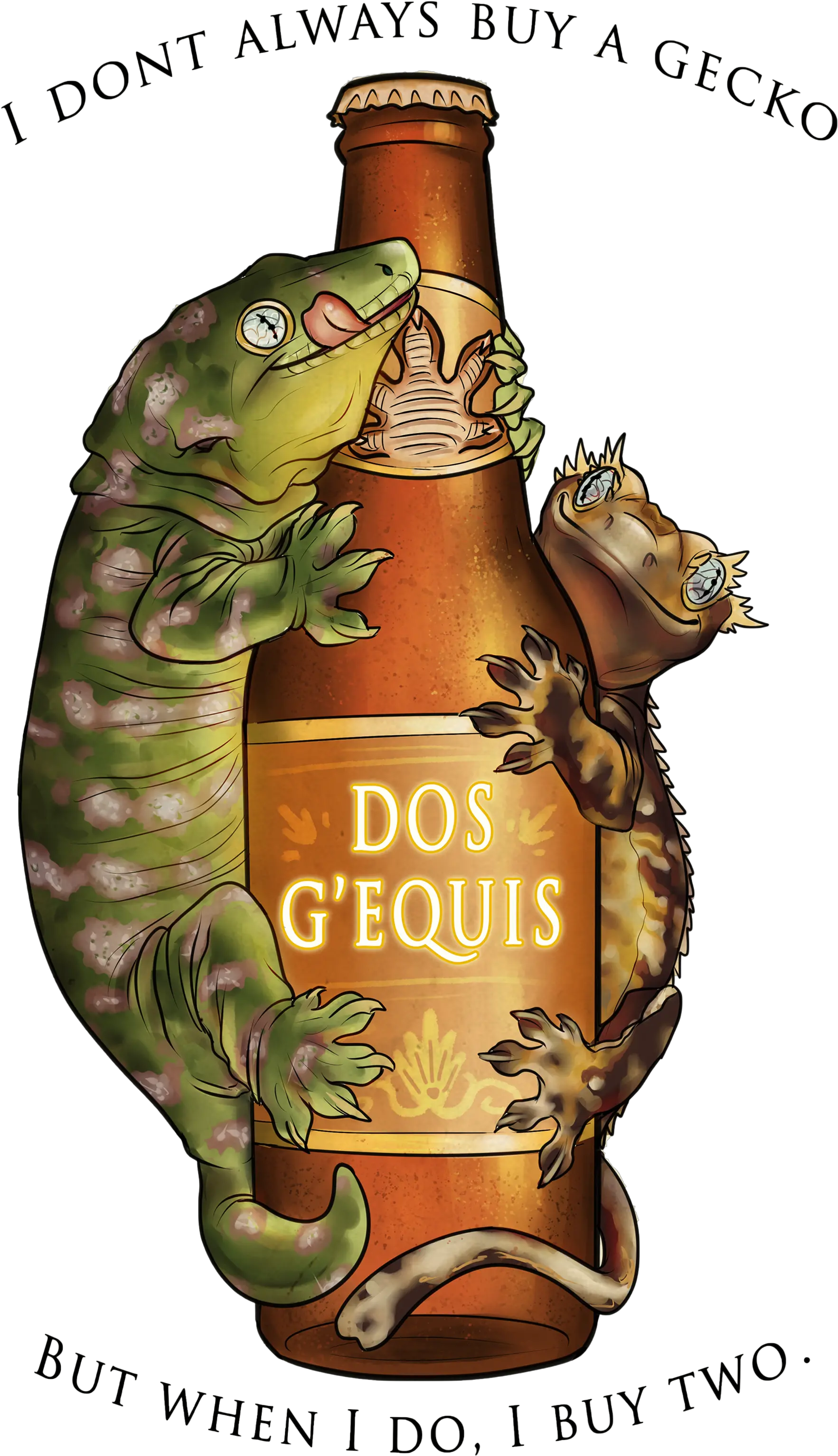 Dos Gu0027equis Rhacodactylus Breeder Glass Bottle Png Dos Equis Logo Png