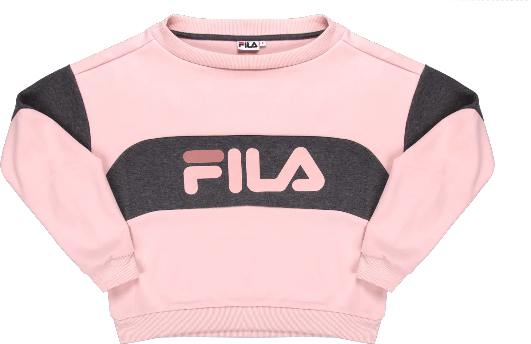 Download Hd Elin Crew Sweat Pink Fila Women Sweater Shit Sweater Png Shit Png