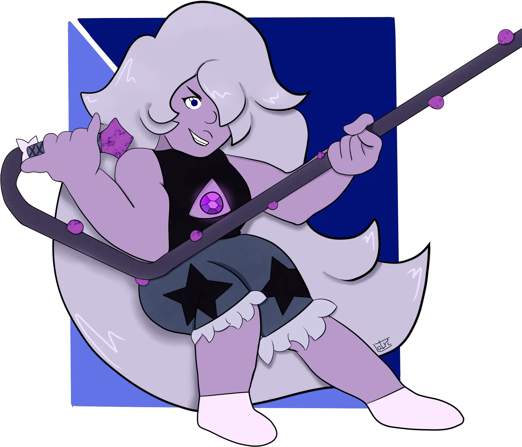 A Happy Amethyst Oc Latrih21 Stevenuniverse Amethyst Oc Png Steven Universe Amethyst Png