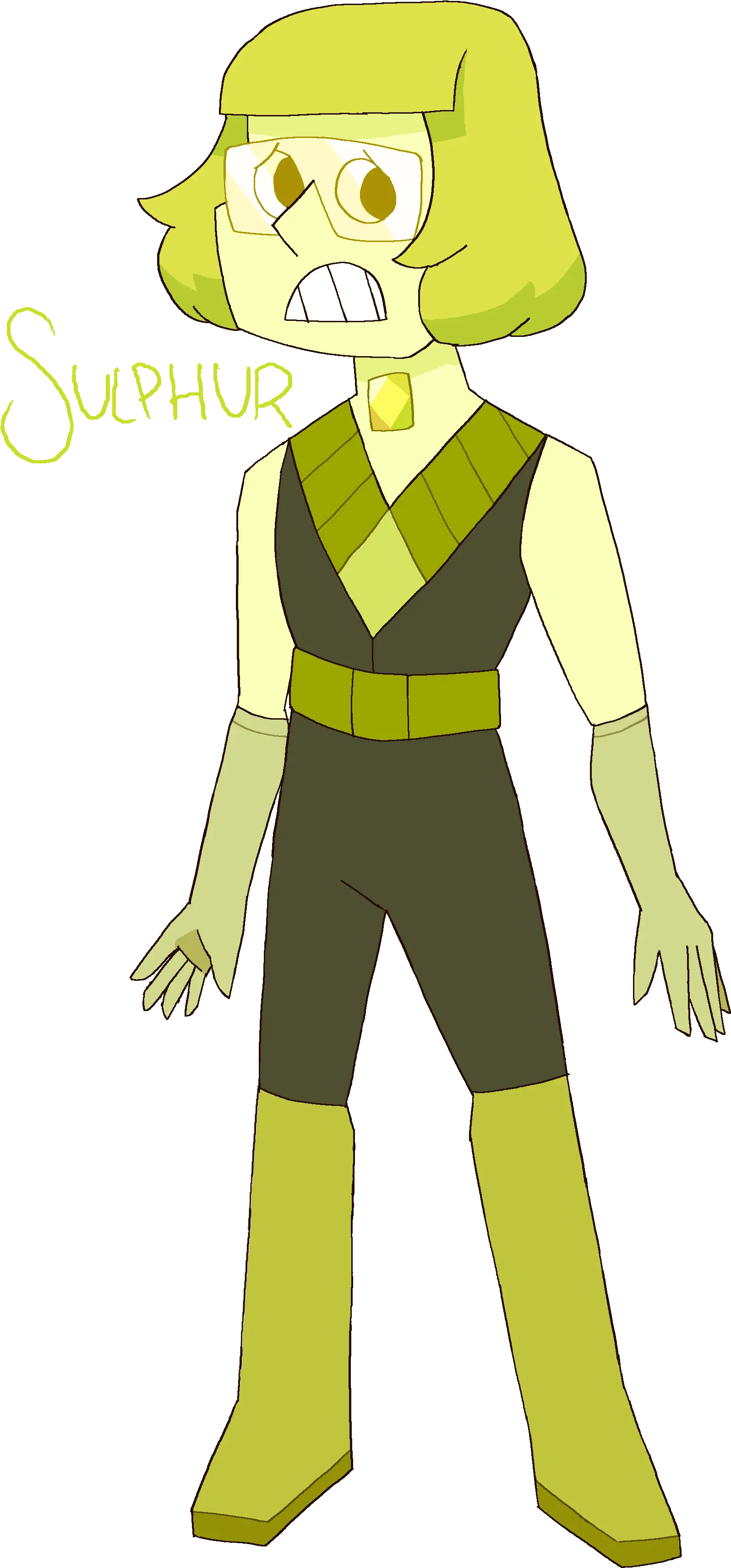 Made A Custom Gem Sheu0027s Name Sulphur Stevenuniverse Fictional Character Png Steven Universe Peridot Icon