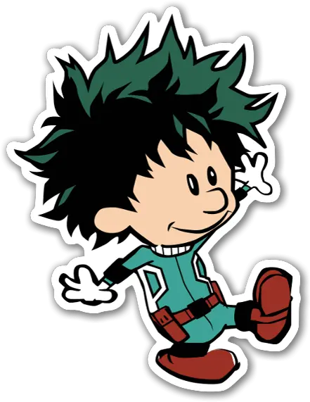 Die Cut Ch Deku U2013 Stickerapp Shop Fictional Character Png Deku Icon