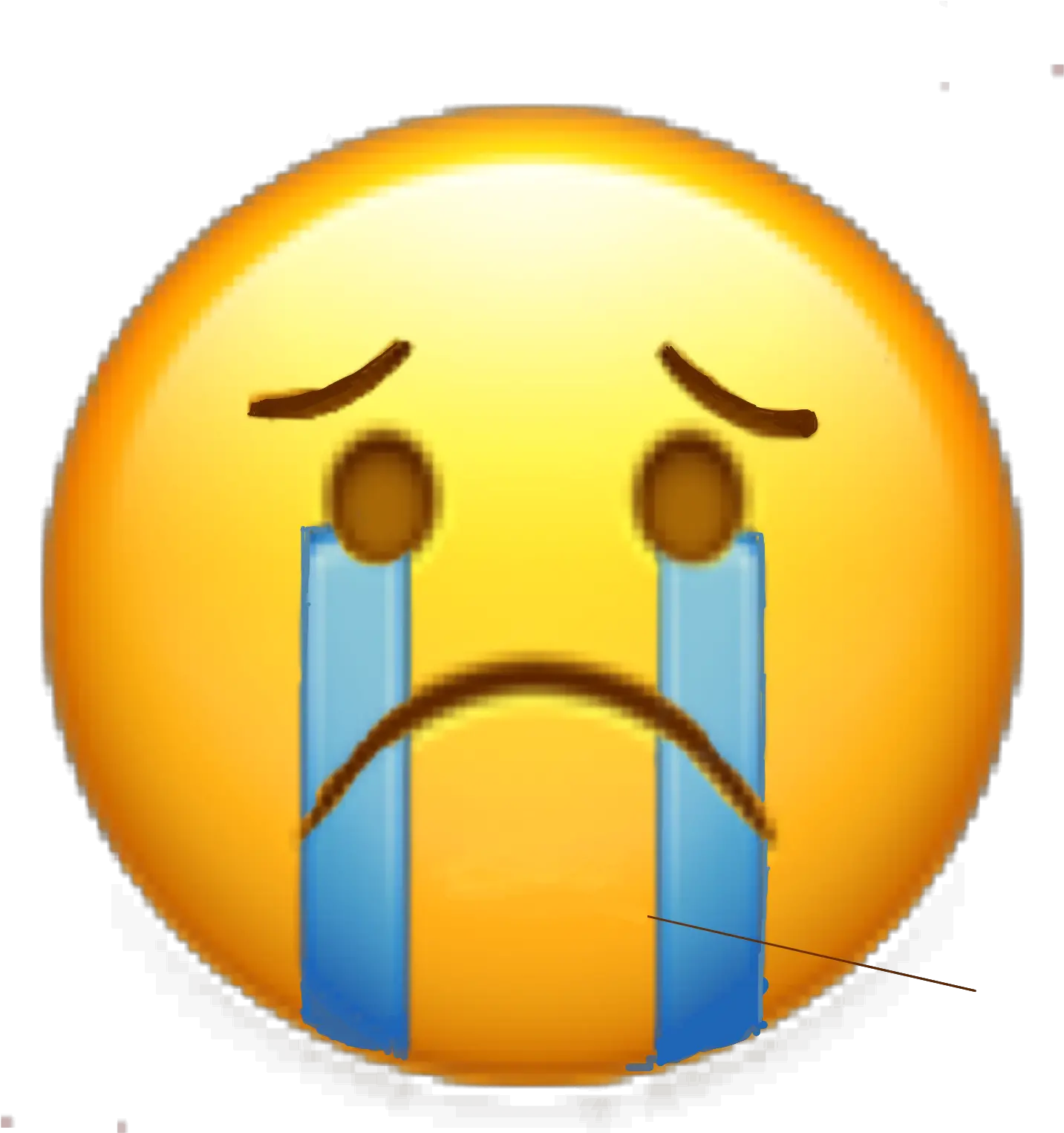 Emoji Sad Cry Crying Sademoji Sticker By Fxckwitk Dot Png Sad Youtube Icon