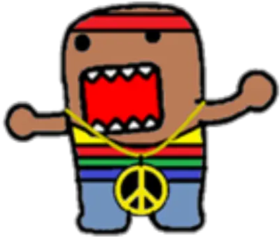 Hippie Domo Roblox Rock Domo Png Hippie Icon