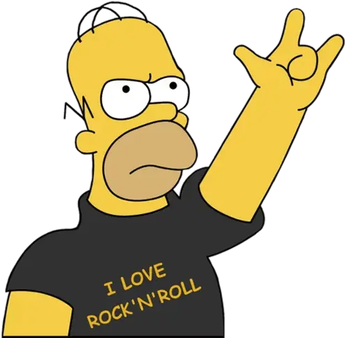 Free Png Images Dlpngcom Rock And Roll Simpson Cartoon Rock Png