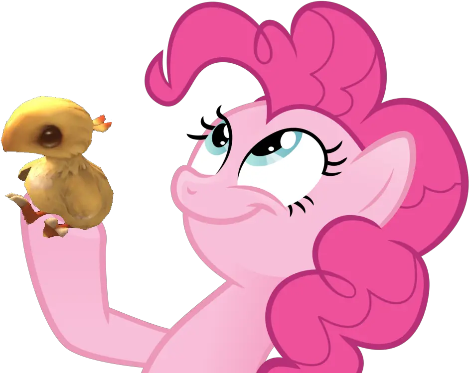 Chicobo Chocobo Final Fantasy Pinkie Pie Silly Face Png Noose Transparent Background