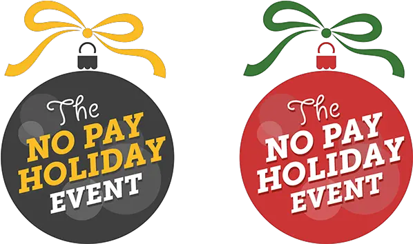 No Pay Holiday Event Logo Christmas Event Logo Png Event Logo