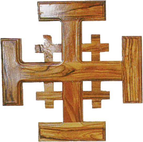 Olive Wood Jerusalem Cross 49292 Cross Png Wood Cross Png
