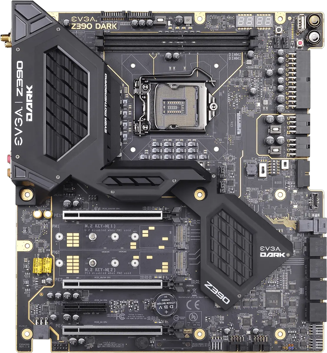 Evga Evga Z390 Dark Png Motherboard Png