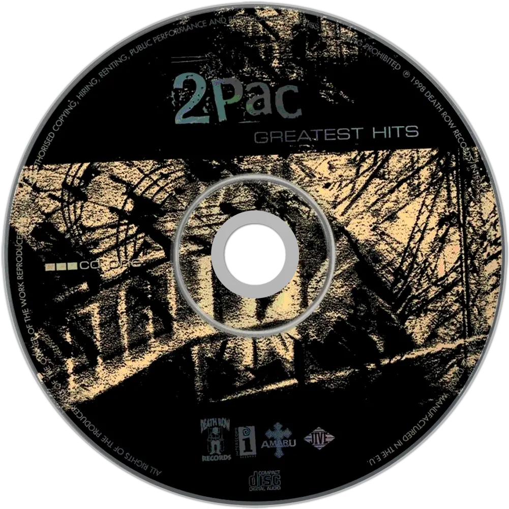 2pac Greatest Hits Theaudiodbcom Tupac Greatest Hits Cd Png Tupac Icon