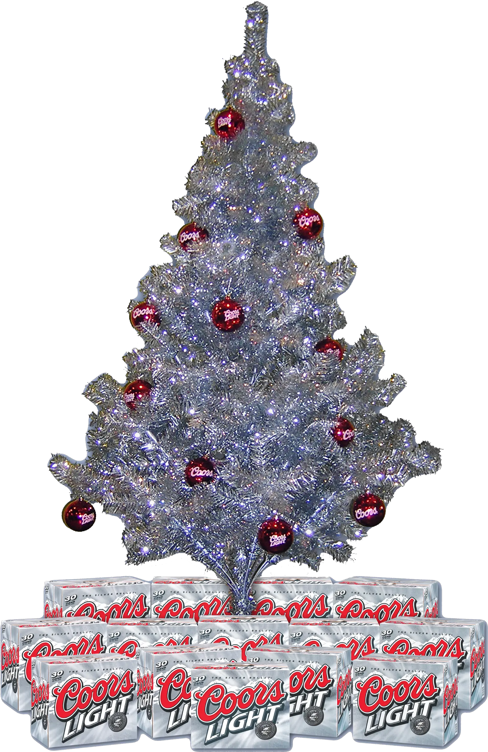 Coors Christmas Tree Crewdesign Popdisplays Advertising Png Light