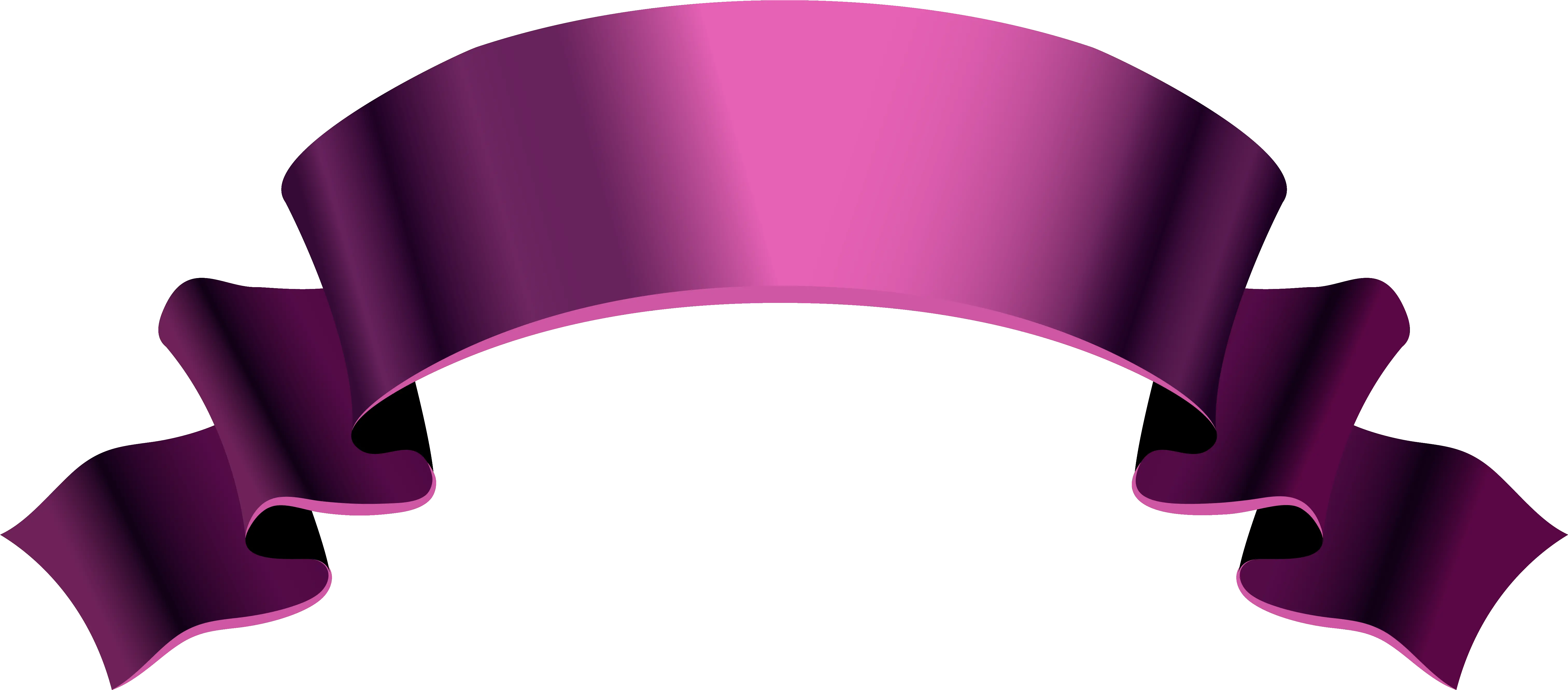 Clipart Banner Pink Ribbon Purple U0026 Gold Ribbon Png Transparent Green Ribbon Banner Gold Ribbon Transparent Background png