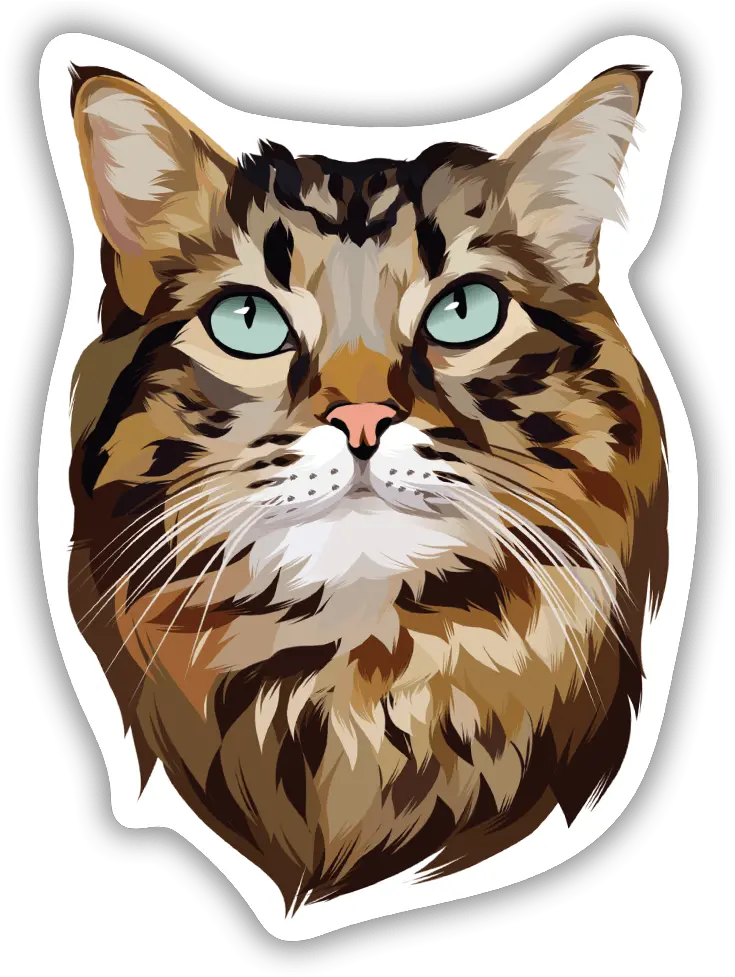 Custom Cartoonized Stickers Sticker Buddy Domestic Cat Png Size Of Buddy Icon