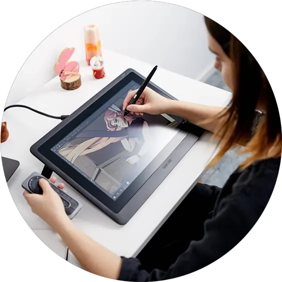 Wacom Cintiq 16 Australia Wacom And Laptop Workspace Png Fountain Pencomputer Icon