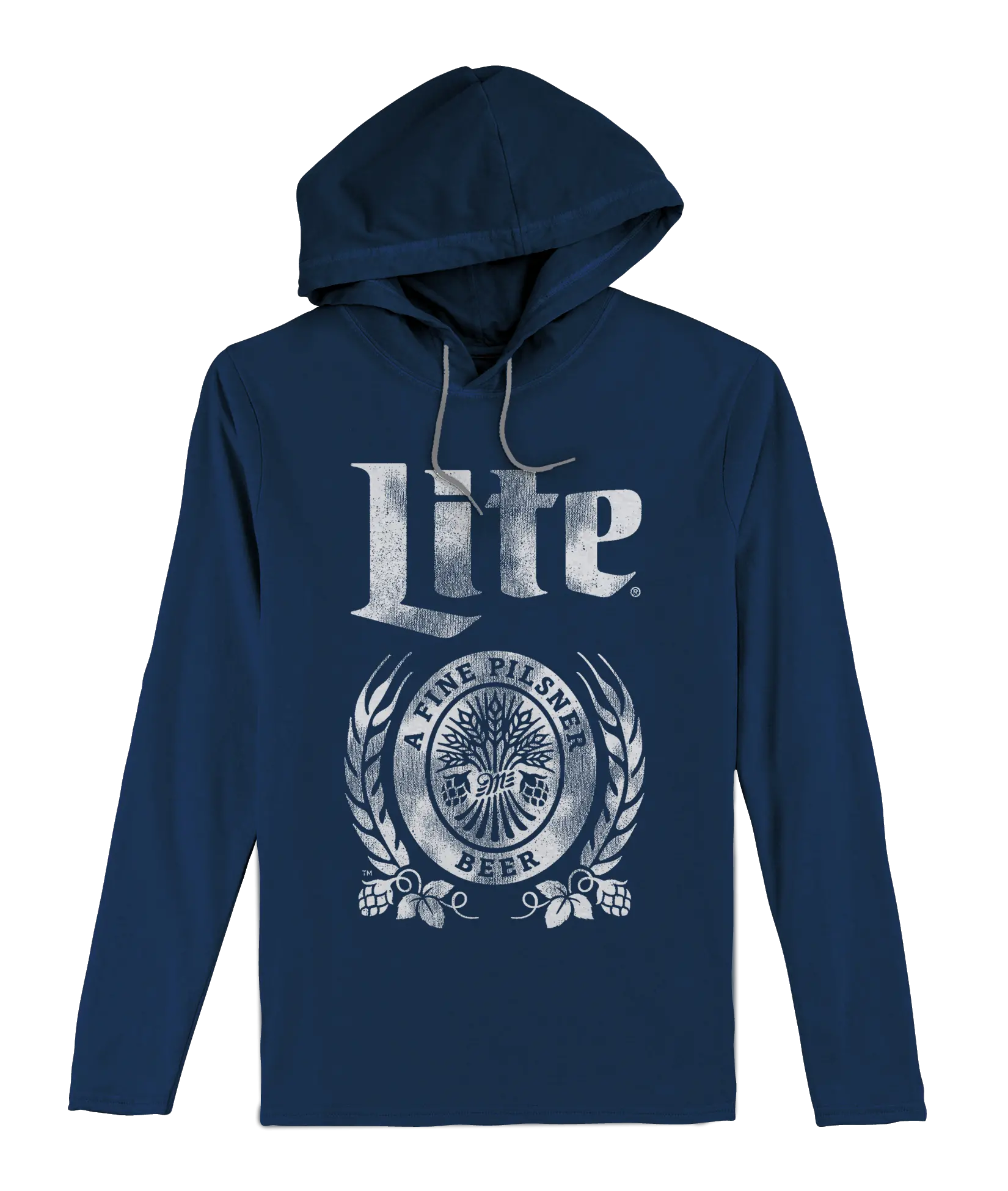 Download Hd Miller Lite Hooded Jersey Tee Miller Lite Beer Vintage Miller Lite T Shirts Png Miller Lite Logo Png