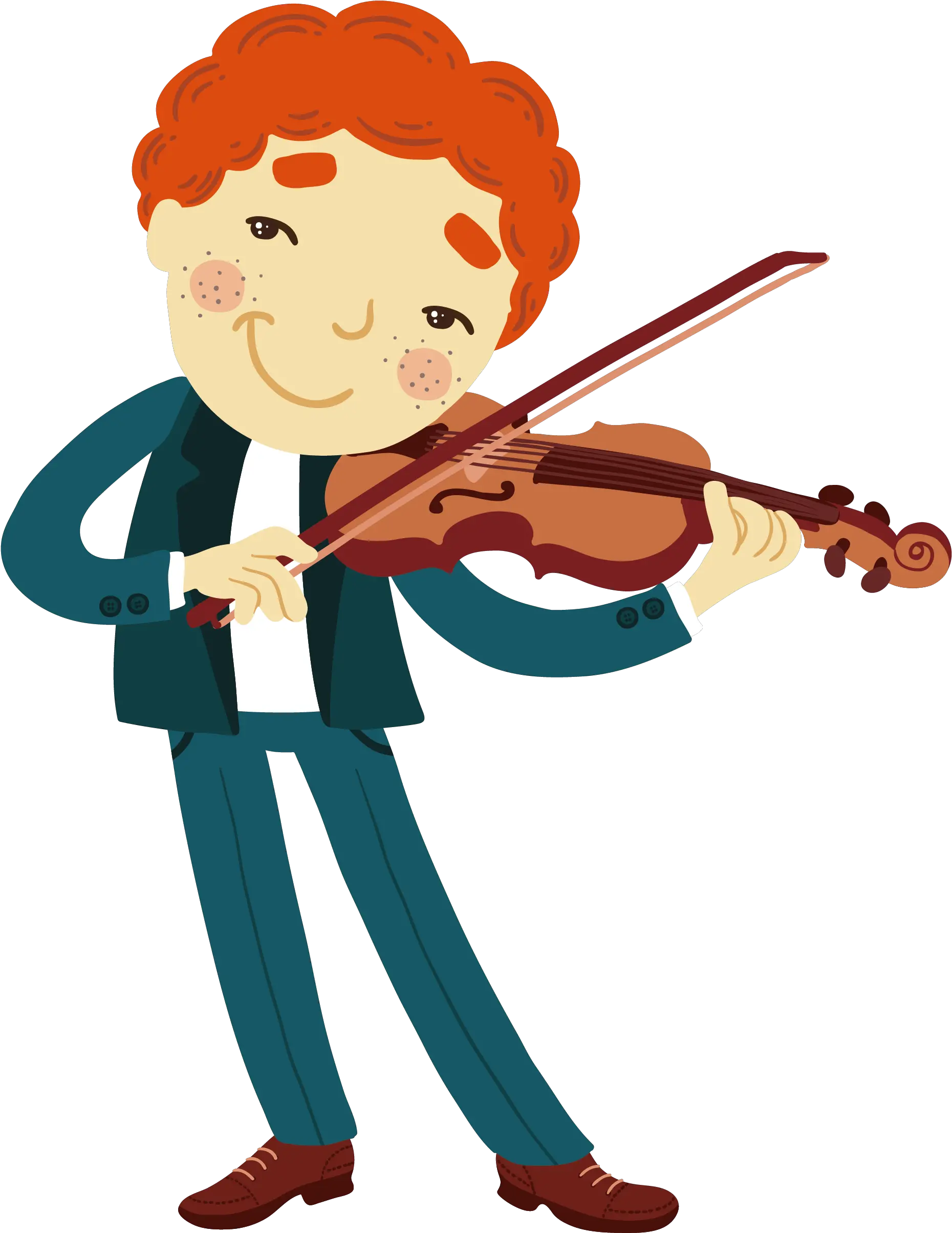 Musician Clipart Music Man Chico Tocando El Violin Dibujo Feliz Cumpleaños Con Violín Png Violin Png