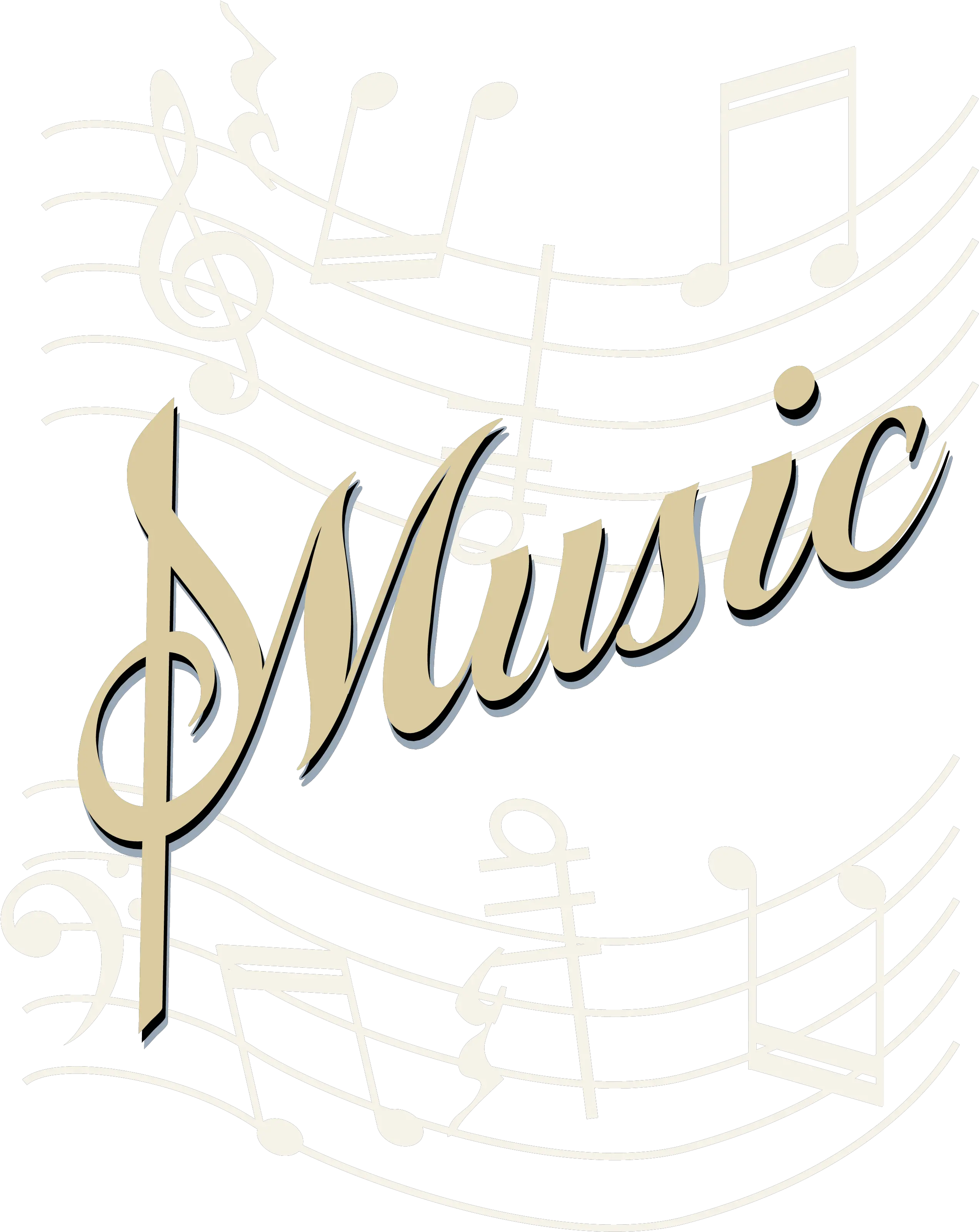 Library Of Word Music Jpg Royalty Free Stock Colored Png Music In Words Background Music Notes Transparent Background png