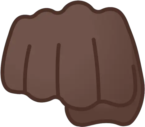 Dark Skin Tone Emoji Emoji Fist Bump Black Png Black Fist Png