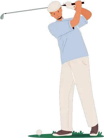 Man Playing Golf Icon Download In Glyph Style Golf Png Golf Course Icon