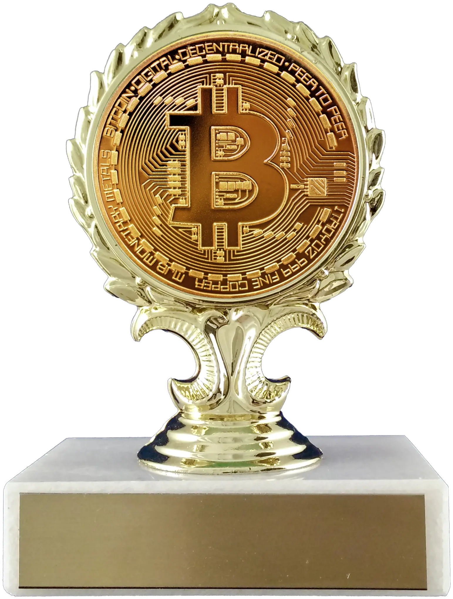 Bitcoin Logo Trophy Marco Zero Square Png Bit Coin Logo