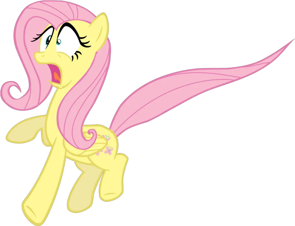 158595 My Little Pony Fluttershy Scared Png Horror Transparent