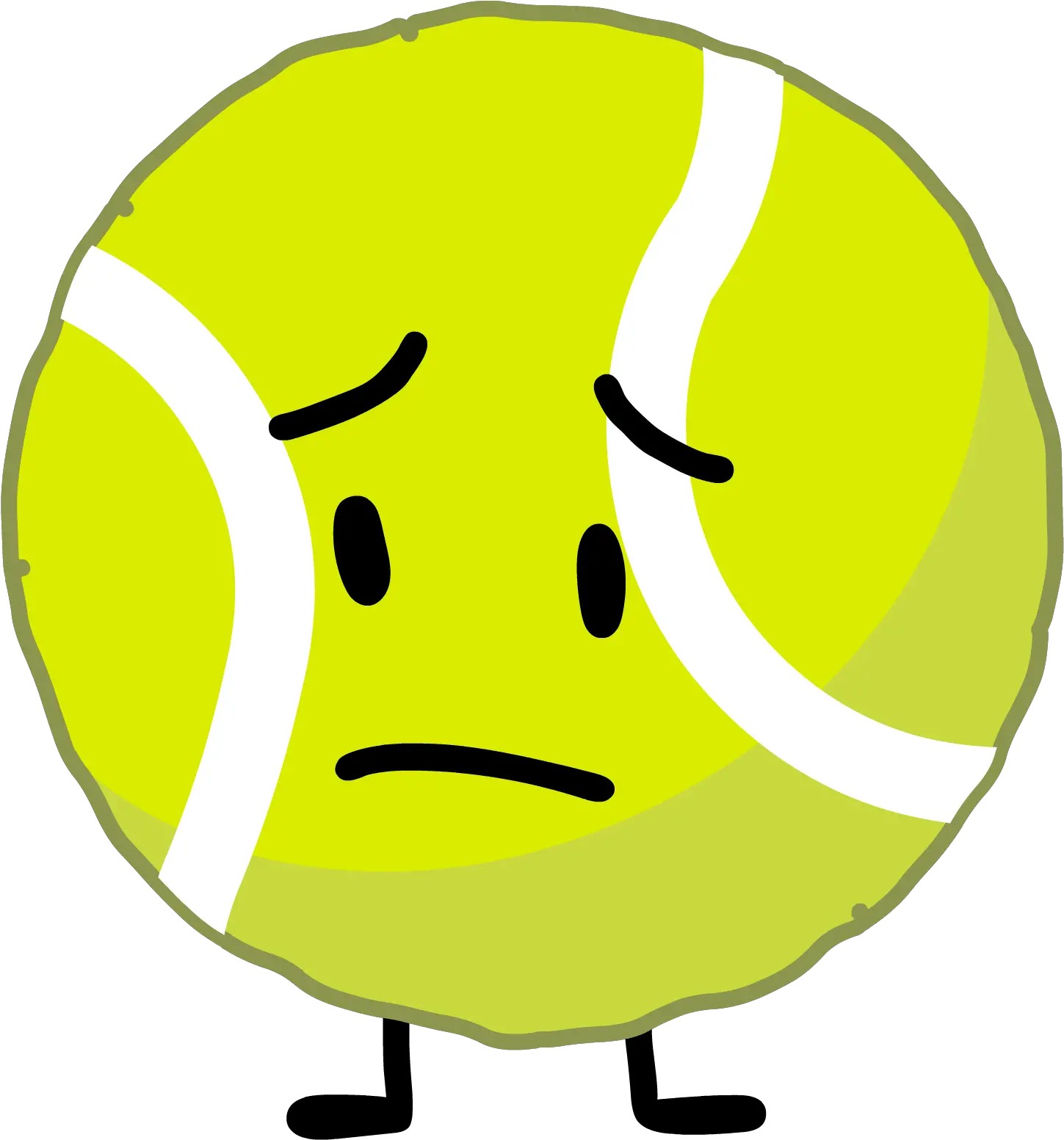 Tennis Ball Battle For Dream Island Wiki Fandom Tennis Golf Ball Bfb Png Tennis Ball Transparent Background png