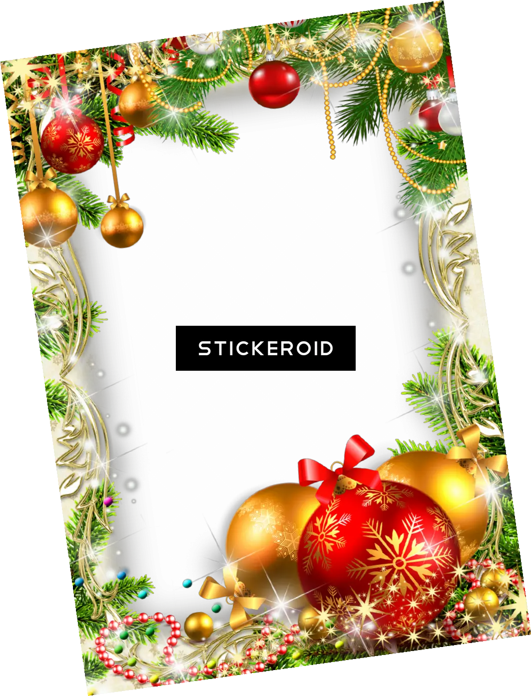 Download Christmas Decoration Transparent Christmas Christmas Photo Frame Png Christmas Background Png png
