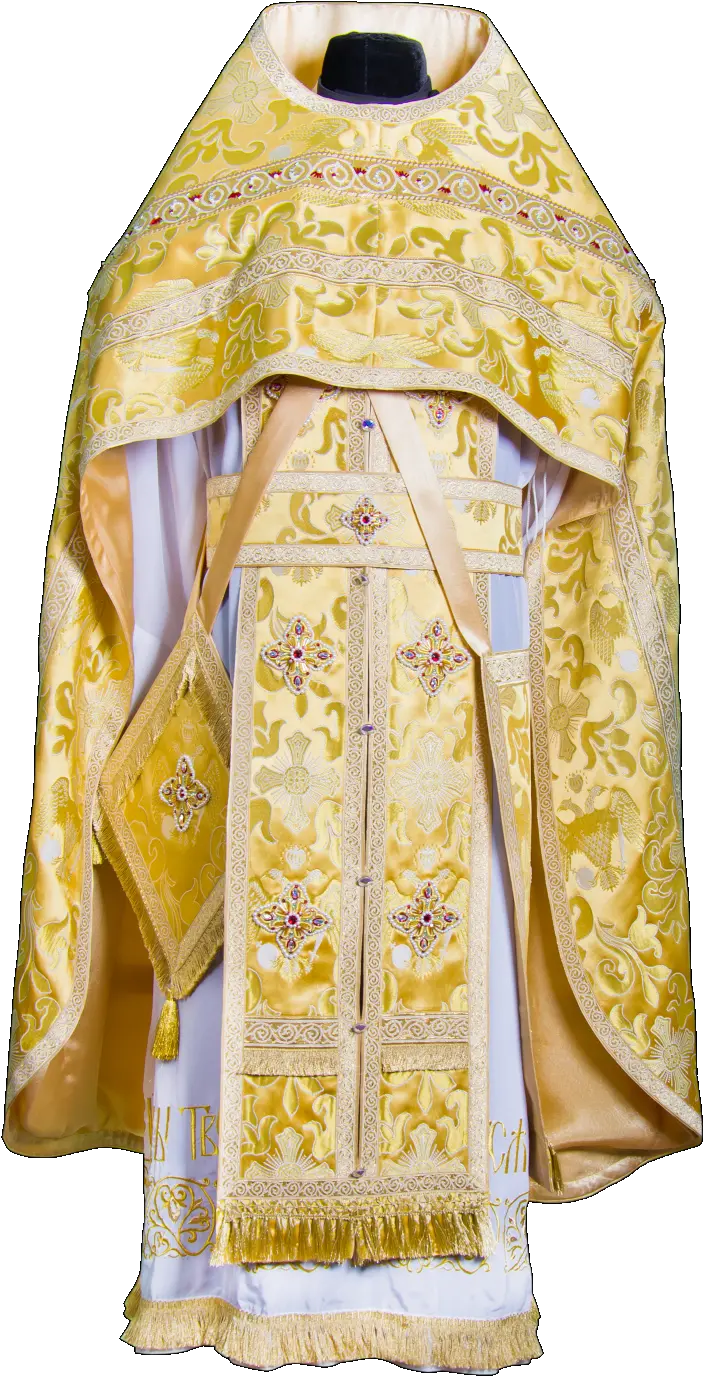 Priest Vestment Yellow Priest Vestments Png Priest Png