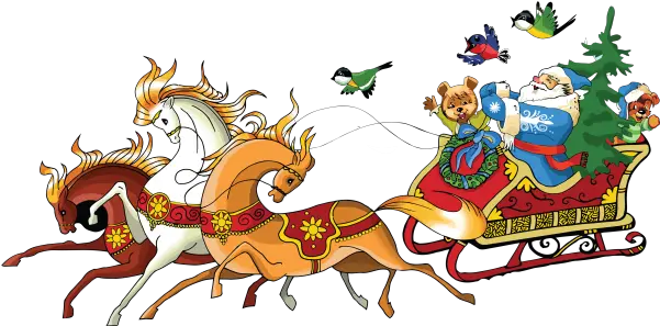 Png4all Free Santa Sleigh Image For Download Png Santa Sleigh Transparent