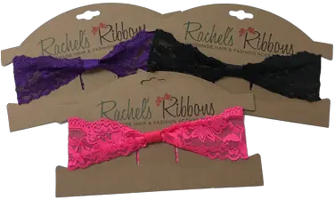Headbands Lace Stretch Rachels Ribbons Bow Png Lace Ribbon Png