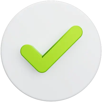 Verified Checkmark 3d Illustrations Designs Images Vectors Dot Png Button Icon Check