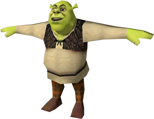 Download Zip Archive Shrek T Pose Png Shrek Png