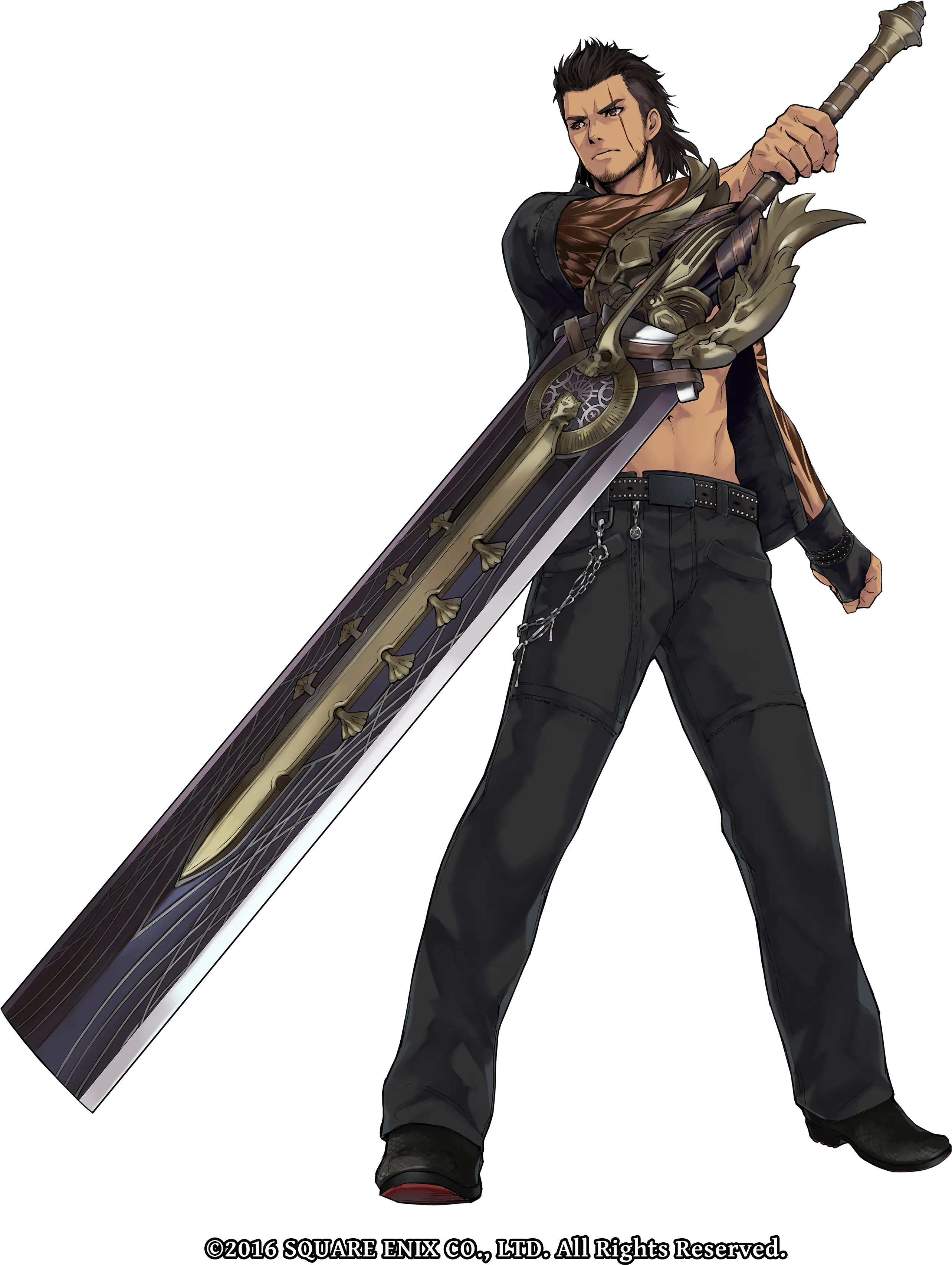 Download In Defense Prince Noctis And Final Fantasy Xv Gladiolus Weapon Png Noctis Png