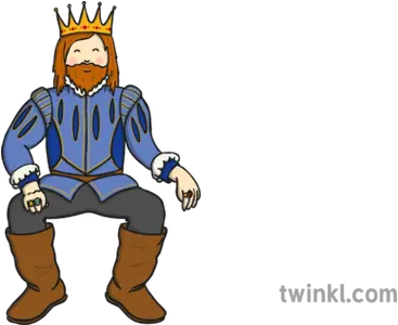King With Crown Illustration Twinkl Fictional Character Png Cartoon Crown Png