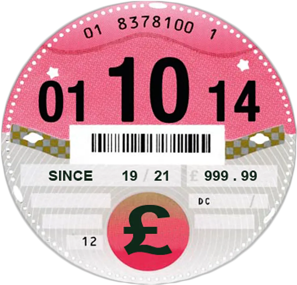 Tax Disc Paper Png