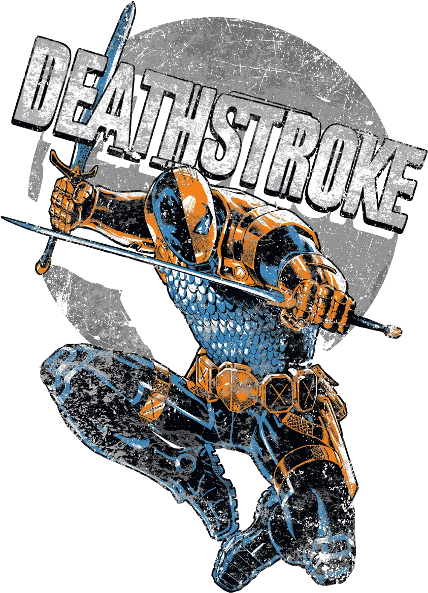 Justice League Deathstroke Retro Womenu0027s T Shirt Poster Png Deathstroke Png
