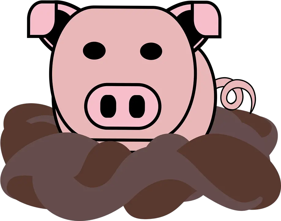 Graphic Pig Mud Free Vector Graphic On Pixabay Clip Art Png Mud Png