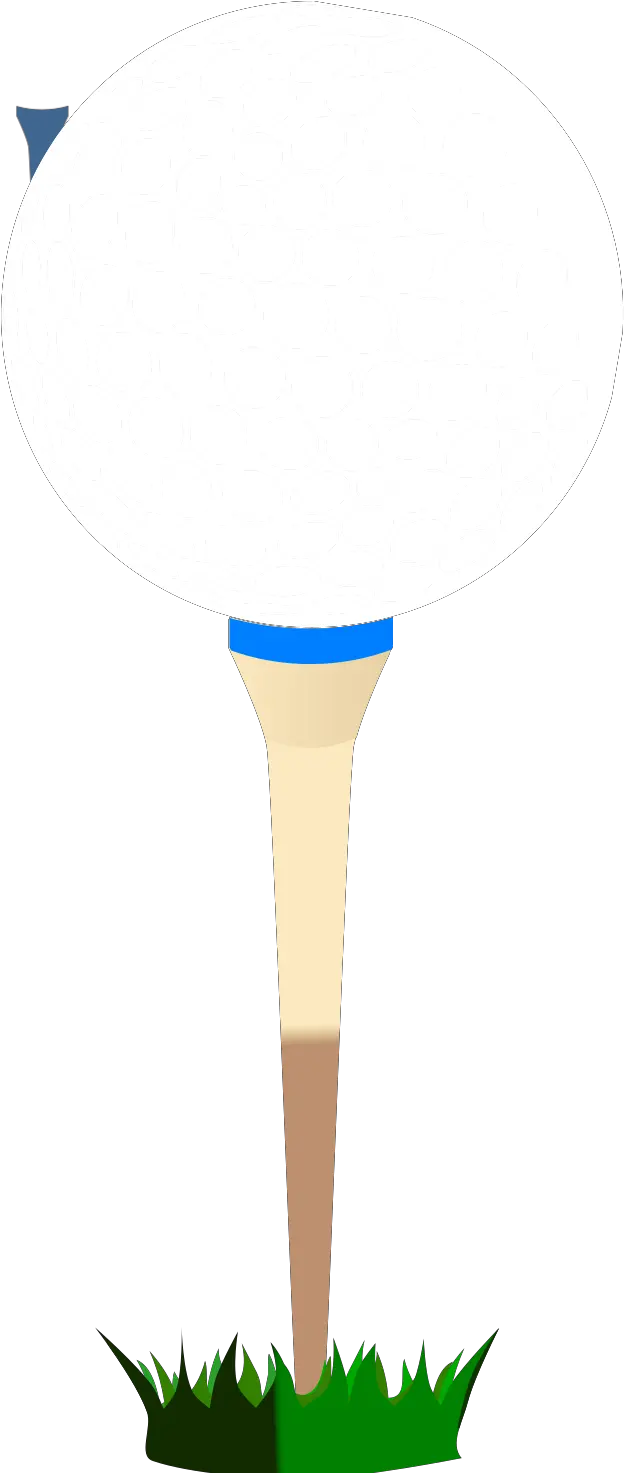 Golf Ball Blue Tee Svg Vector Clip Art Dot Png Golfball On Tee Icon Free