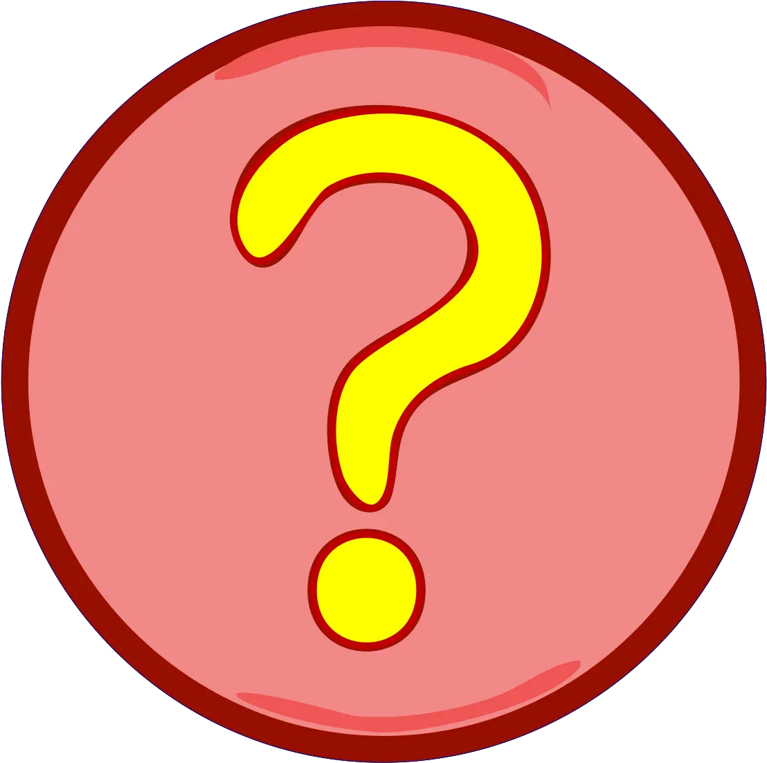 Yellow Question Mark Inside Red Circle Svg Vector Circle Png Circle Clipart Png png
