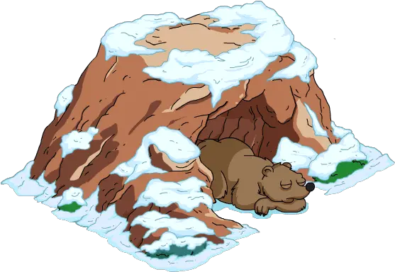 Bear Cave Cartoon Bear In A Cave Png Cave Png