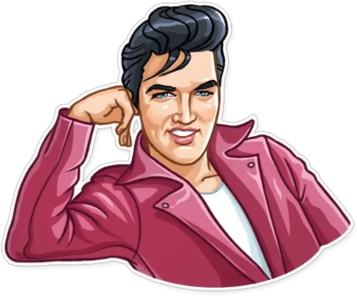 Elvis Presley Telegram Sticker Sticker Elvis Presley Png Elvis Png