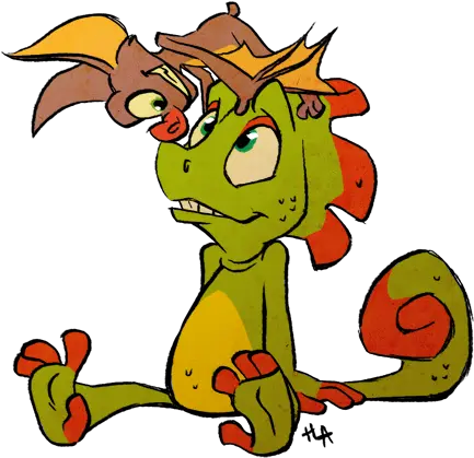 Yooka Laylee Hype U2014 Weasyl Cartoon Png Yooka Laylee Logo