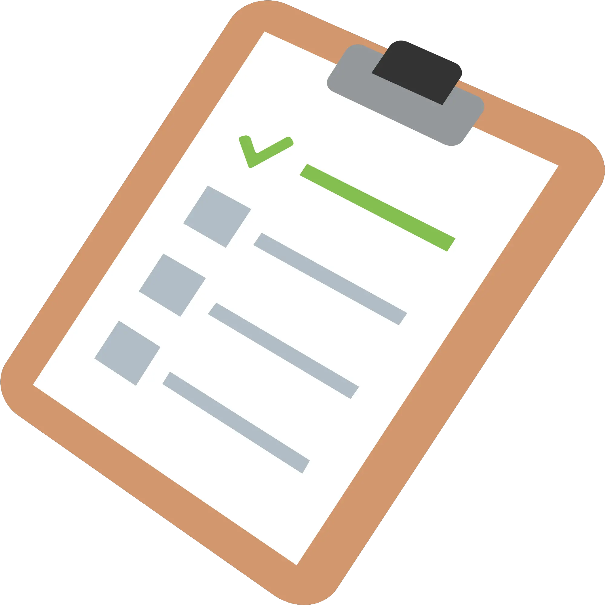 Clipboard Clipart Checklist Template Checklist Clipart Png Check Emoji Png