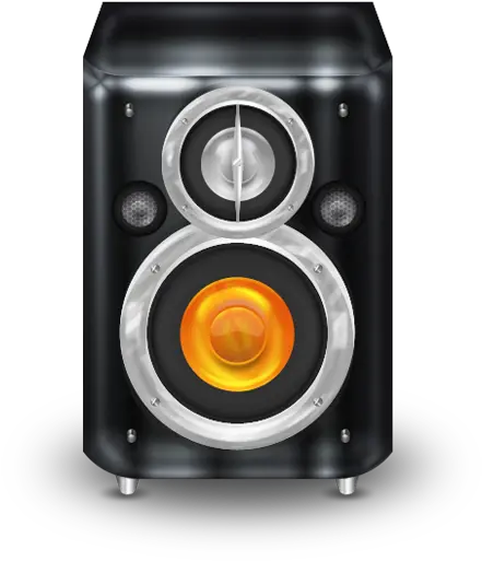 Graphite Orange Speaker Icon Orange Speaker Png Iphone Speaker Icon