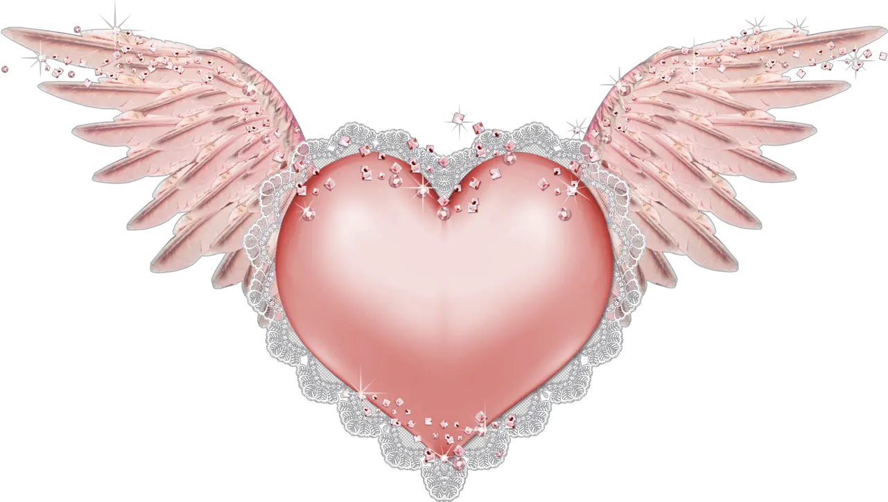 Heart With Wings Png B Heart Wings Angel Heart My Girly Heart With Wings Icon png