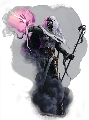 Playing A Drow Character Drow Mage Png Dark Elf Icon