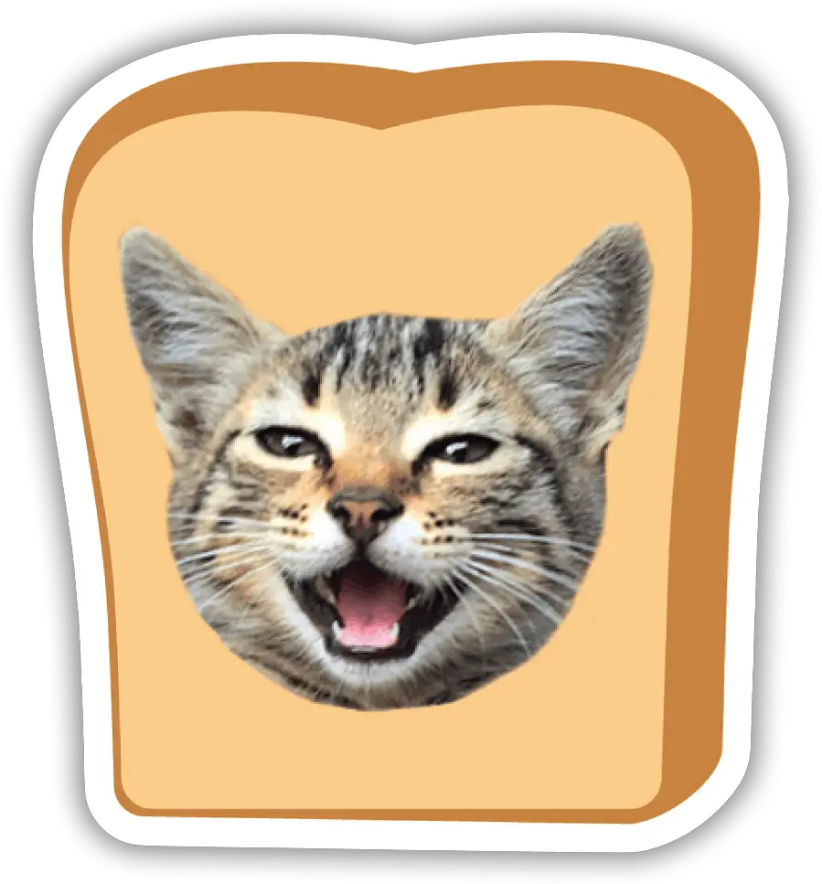 Custom Bread Stickers Sticker Buddy Domestic Cat Png Size Of Buddy Icon